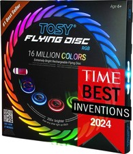 TOSY Flying Disc - 108 RGB Multicolor LEDs, Christmas Stocking Gift - RRP £37.99