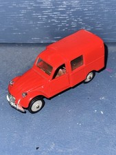 Vintage Norev plastic series No27 Citroen 5cv red rare 1960-1970s