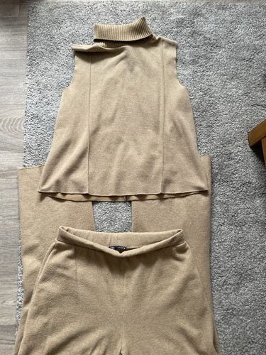 Zara beige ribbed - zara,