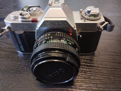 Canon camera with - canon, av-1