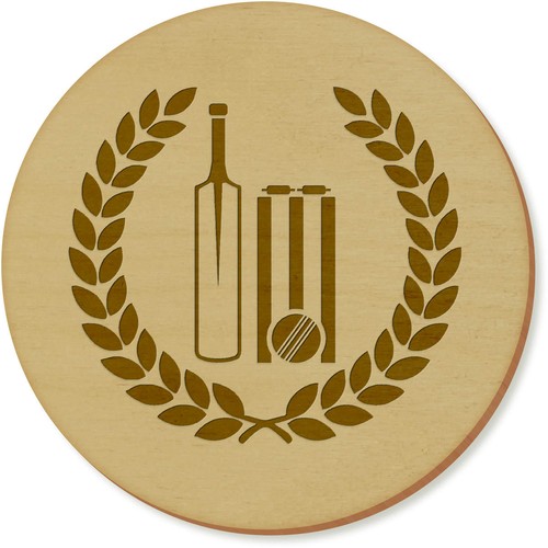 Cricket motif coaster - coaster, /
