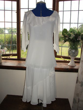 * SALE * ID COLLECTION MATURE LADIES WEDDING OUTFIT BRIDAL SIZE 14 IVORY COLOUR