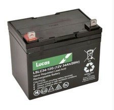 LUCAS 12V 34AH GOLF BATTERY 36 HOLES - FAST DISPATCH