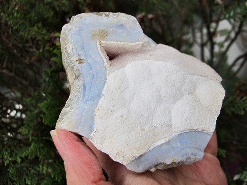 Blue lace agate crystal - lace,