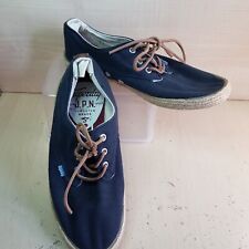 Superdry Mens Size 9 Canvas Shoe With Hesian Trim Good Used Condition
