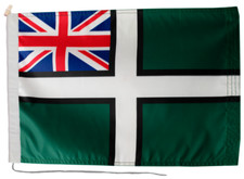 Devon Ensign Flag With Rope and Toggle 18" x 12" (45 x 30cm)