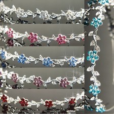 Flower Girl Prom Bridesmaid Pink / Turquoise / Red / Crystal Silver/ Gold Tiara