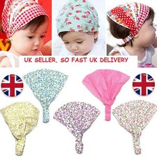 Baby Girl Kid Newborn Flower Headband Headwear Hairband Headscarf Bandana Hat UK