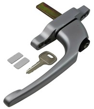 Cadenza Aluminium Window Handle Tongue (spade) Driven Silver Left Hand