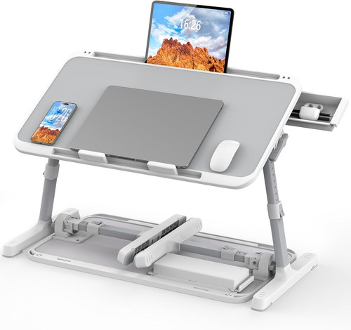 Adjustable laptop bed table - adjustable,
