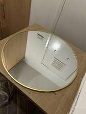60cm Round Wall Mirror – Gold Frame with Minor Defect on Border (see photos)