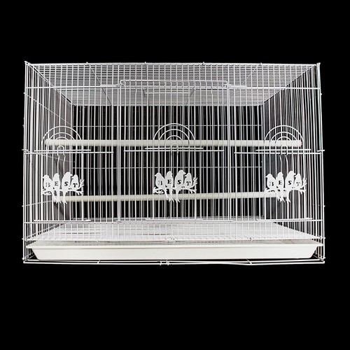 Large white metal - metal, cage
