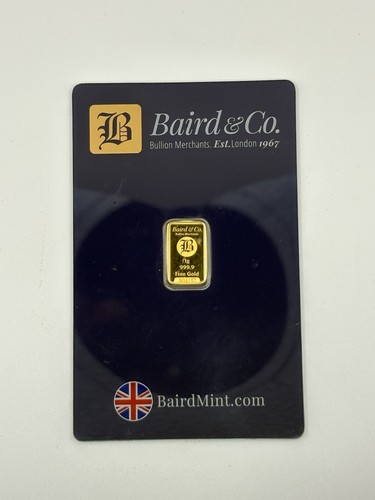 Baird london 1g gold bar - baird, &