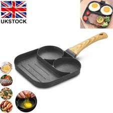3 Hole Frying Pot Pan Egg Pan Non Stick Egg Ham Pancake Steak Breakfast Pan
