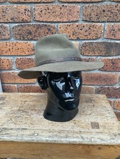 AKUBRA Pure Felt Fedora Hat # Sz: S-M. Made In Australia 🇦🇺