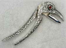 Antique silver plated parrot - silver-plated,