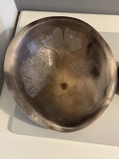 Unique & Unusual Vintage Studio Pottery Pestle & Mortar Ginkgo Biloba Design