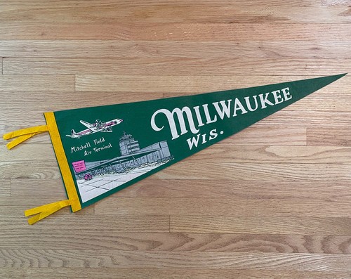 Vtg 50s pennant - 50s, field