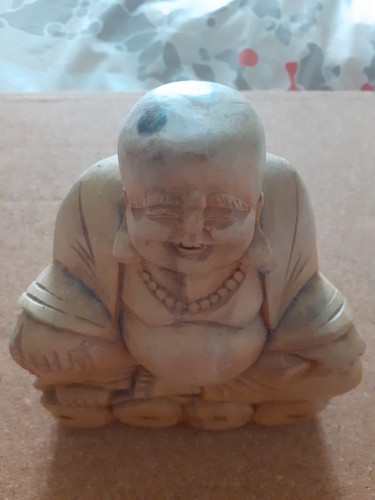 Hand carved wooden laughing - hand,