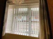 replacement vertical blind slats Cream  111 cm Length 10 Slats