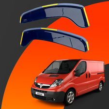Vauxhall Vivaro MK1 2001-2014 2 Doors Van Haibak Wind Deflectors 2pc Tinted