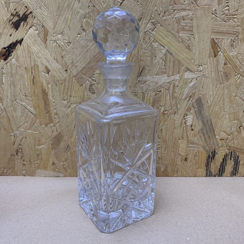 Vintage cut crystal square - cut,