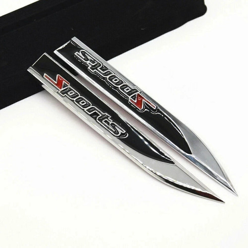 2pcs sports metal logo - sports,