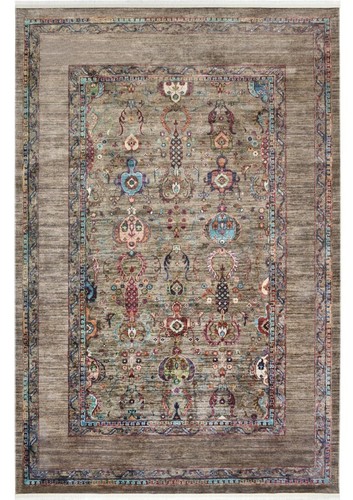 Vintage olive area rug - area, antique