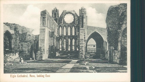 Elgin cathedral the nave - nave, east