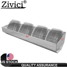 48"L x 12"W x 9"H Aluminum