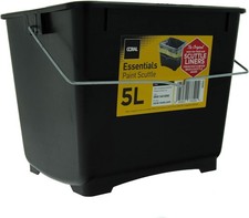 Coral Essentials 5 Litre Plastic Paint Scuttle with Metal Handle