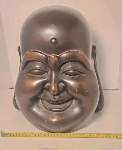 Jolly buddha head statue - jolly,