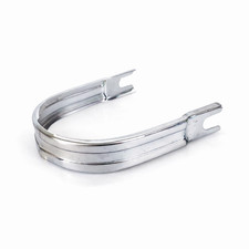 Chrome Leg Shield Clamp Strap