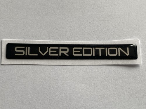 Silver edition car boot badge - silver,