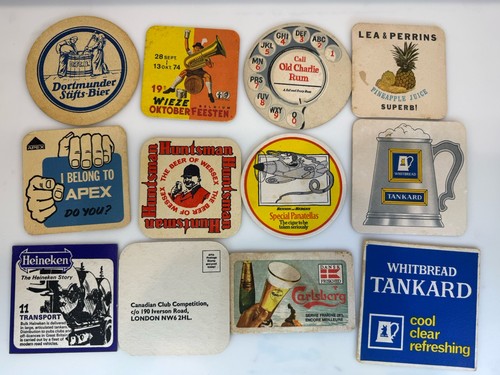 Vintage beer mats - vintage,