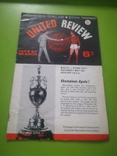Man Utd (champions) v Stoke season ending football programme. LD1. 13.5.1967