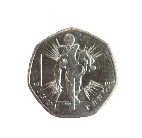Wounded soldier pence piece - soldier,