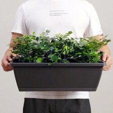 5x Trough Plant Pots Long