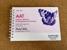 AAT L4 AMAC - Applied Management Accounting - Pocket Notes Kaplan