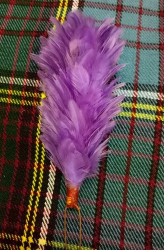 Feather plume hackle purple - feather,