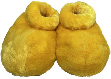 Disney Parks Mickey Mouse Yellow Slippers Adult Men's Medium - Costume Accesory