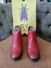 Fly London Boots Jery Red Size