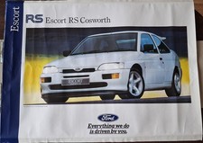 ORIGINAL FORD RS Escort Cosworth DEALER POSTER PART SVE BROCHURE