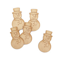 Snowman MDF Craft Shapes