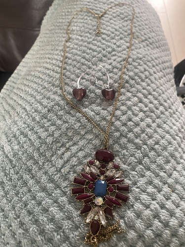 Unusual jewelled pendant with - unusual,
