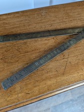 Solid Brass Folding Ruler –