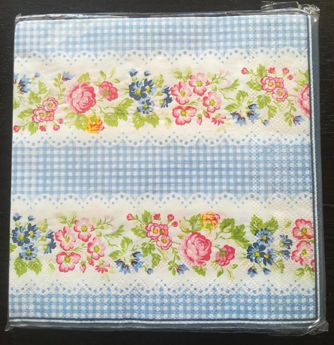 Paper napkins blue - paper,
