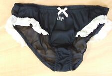 Rigby & Peller One size Luxury Knickers Panties Briefs  sheer Black RRP £20
