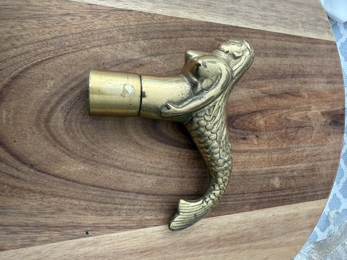 Heavy brass mermaid handle - mermaid,
