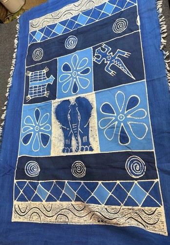 African batik textile wall - african,